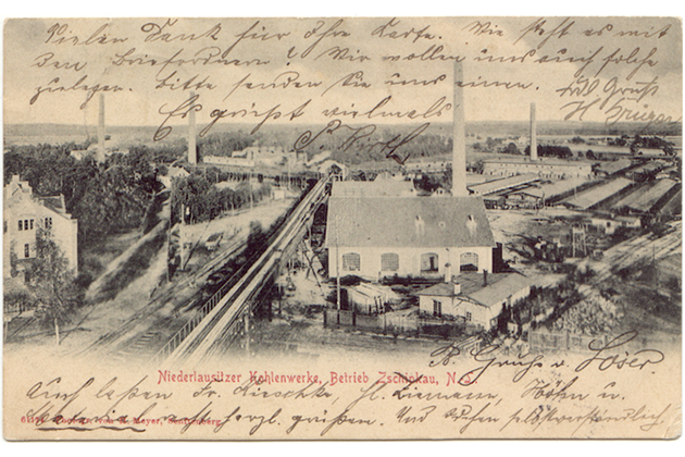 Niederlausitzer Kohlenwerke Betrieb Zschipkau, Postkarte: Sammlung Stiller